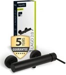 aquaSu Duscharmatur Lago 2.0 Schwarz, Stickgriff, Wassersparfunktion,
