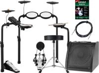 XDrum E-Drum DD-250P E-Drum Kit Live Set - Platzsparendes E-Drum Set mit