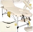 tectake Massageliege 3-Zonen-Massagetisch-Set, Ma&szlig;e: 210 x 95 x 89 cm,...
