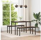 vidaXL Sitzbank, Bank Raucharbe 110 x 35 x 45 cm Holzwerkstoff