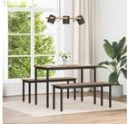 vidaXL Sitzbank, Bank Kunsthandwerk Eiche 110 x 35 x 45 cm Holzwerkstoff