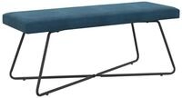 vidaXL Sitzbank Bank Blau 110 x 40 x 45 cm Samt (1-St)