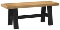 vidaXL Sitzbank 120 x 41 x 45 cm Esstischbank NOAIN 120x41x45 cm Massives...