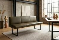 KAWOLA Sitzbank ELEEN Esszimmerbank Leder pigmentiert &ndash; modernes Design, 183...