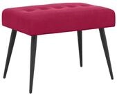 vidaXL Sitzbank Bank mit Knopfheftung Weinrot 60 x 40 x 45 cm Samt (1-St)