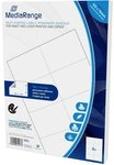 Mediarange Etikettenpapier 400 Etiketten Label selbstklebend A7 105 x 74 mm auf...