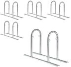 TRUTZHOLM Fahrradst&auml;nder 5x Fahrradparker 140x43x88 cm Anlehnb&uuml;gel Stahl