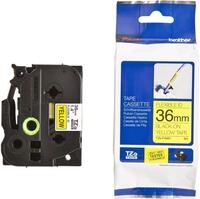 Brother Tonerpatrone Schriftband TZe-FX661 (lam., flex) Schwarz auf Gelb 36mm x...