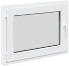 vidaXL Fenster Kellerfenster Innenseite Farbe Wei&szlig; RISOR 80 x 70 cm, (1 St)