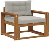 vidaXL Sofaelement Outdoor Mittelsofa Natur (1 St)