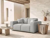 WFL GROUP Gartensofa Lorento Outdoor Lounge freistehender Sofa mit Armlehnen...