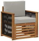 vidaXL Sofaelement Outdoor Mittelsofa Natur (1 St)