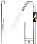 LAWA Living and Lifestyle Gartendusche V4A / AISI 316 Edelstahl Pool...