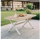 IDIMEX Gartentisch ISOLA, Terrassentisch wetterfest 150x90cm Holzoptik Outdoor...