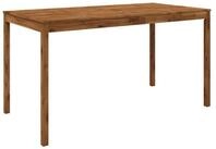 vidaXL Gartentisch Gartenbar-Tisch Natur 196 x 100 x 105 cm Massivholz (1-St)