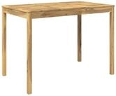 vidaXL Gartentisch Gartenbar-Tisch Wei&szlig; 147 x 88,5 x 105 cm Massivholz (1-St)