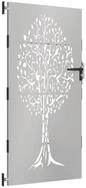 vidaXL Gartentor 85 x 175 cm Gartentor 85x175 cm Cortenstahl Baum-Design