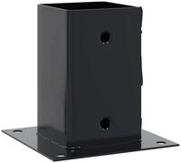 vidaXL Zaunpfosten Pfostentr&auml;ger Quadrat 12 Stk. 81x81mm Pulverbeschichteter...