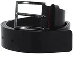 HUGO Lederg&uuml;rtel Geek Sz35 Leather Belt aus echtem Rindsleder braun W120