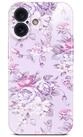 ONEFLOW Handyh&uuml;lle f&uuml;r iPhone 16 H&uuml;lle d&uuml;nn Flower Cover Flieder 6,1 Zoll,...