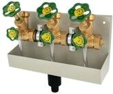 Schl&ouml;sser Wasserrohr Kompakt-Verteilerstation DN 25/32, mit Ablaufrinne,...