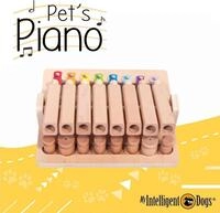 My Intelligent Dogs Tier-Intelligenzspielzeug Hunde Piano aus Holz f&uuml;r kleine bis