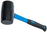 BGS technic Gummihammer BGS Gummihammer mit Fiberglasstiel 750 g bunt