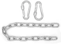 AMANKA H&auml;ngesessel Kette 66 cm mit Karabinern - 230 kg Schwerlast H&auml;ngestuhl