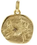trendor Sternzeichenanh&auml;nger 08725-07, Sternzeichen-Anh&auml;nger Krebs 333 Gold...