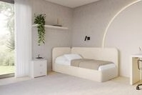 ALTDECOR Jugendbett ELSY (Jugendbett mit Bettkasten und Lattenrost, Polsterbett...