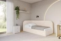 ALTDECOR Jugendbett ELRY (Jugendbett mit Bettkasten und Lattenrost, Polsterbett...