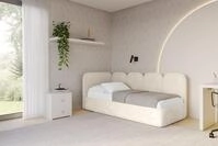 ALTDECOR Jugendbett VELY (Jugendbett mit Bettkasten und Lattenrost, Polsterbett ohne