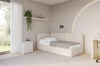 ALTDECOR Jugendbett ELSY (Jugendbett mit Bettkasten und Lattenrost, Polsterbett mit