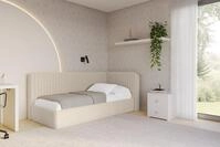 ALTDECOR Jugendbett AURY (Jugendbett mit Bettkasten und Lattenrost, Polsterbett...