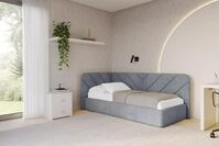 ALTDECOR Jugendbett FIKY (Jugendbett mit Bettkasten und Lattenrost, Polsterbett...