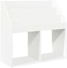 vidaXL Zeitungsst&auml;nder Kinderregal mit Speicher Wei&szlig; 72,5 x 29,5 x 69 cm