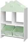en.casa Kinderregal, &raquo;Vipsali&laquo; mit 2 Faltboxen Haus-Optik 90x60x27cm