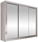 MIRJAN24 Kleiderschrank Aston III (mit Schiebet&uuml;ren und Spiegel) 250x215x58 cm,