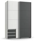 luma-home Schwebet&uuml;renschrank 22661 (B135/H198/T65 cm, Kleiderschrank 2-t&uuml;rig...