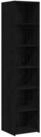 vidaXL Sideboard Sideboard Schwarze Eiche 40 x 41 x 185 cm Holzwerkstoff (1 St)