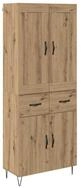 vidaXL Highboard Highboard Artisan-Eiche 69,5 x 34 x 180 cm Holzwerkstoff (1 St)