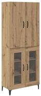 vidaXL Highboard 69,5 x 34 x 180 cm Hochschrank Highboard Buffetschrank Anrichte