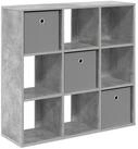 vidaXL Kommode 88,5 x 29 x 84,5 cm Sideboard mit Schubladen Beton Grau...