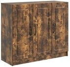 vidaXL Sideboard 89 x 34,5 x 77 cm Sideboard Wohnzimmer Schrank Ger&auml;ucherte...