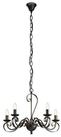 Lindby Kronleuchter Shervan, Metall, Braun IP20, 5 x 40 W