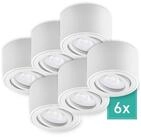 Oktaplex lighting LED Deckenstrahler Lile Aluminium Aufbaustrahler wei&szlig;,...