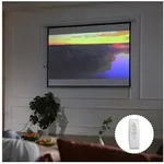 HOMCOM Beamer Leinwand 203 x 152 cm 100 Zoll 4:3 HD 4K Motorleinwand (f&uuml;r...