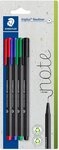 STAEDTLER Malstift Staedtler Fineliner triplus rPP, sort. 4St BK