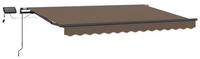 vidaXL Markise vidaXL Ausziehbare Markise Taupe 350 x 250 cm Stoff und Aluminium