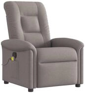 vidaXL Sessel Massagesessel Taupe Stoff (1-St)